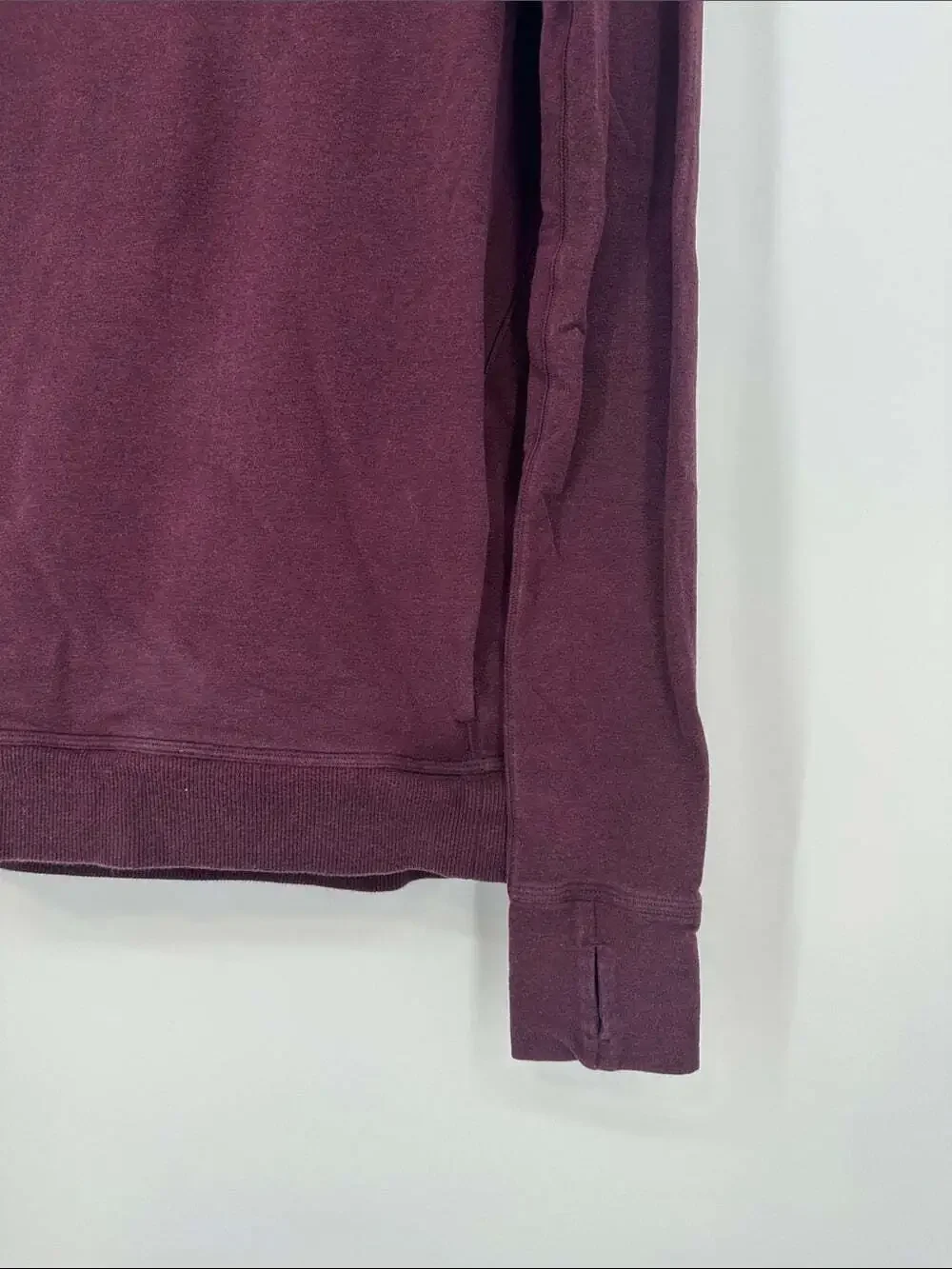 Lululemon Stress Less Hoodie - Size 6, Heather Bordeaux